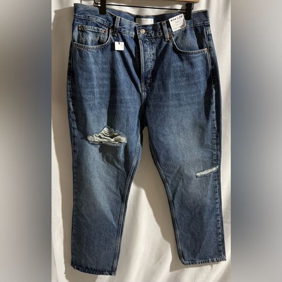 Topshop Denim - TOPSHOP Blue Jeans, Petite, Size 34x28